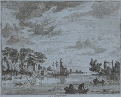 Geschäftigkeit auf einem Fluss von Jan Vincentsz. van der Vinne