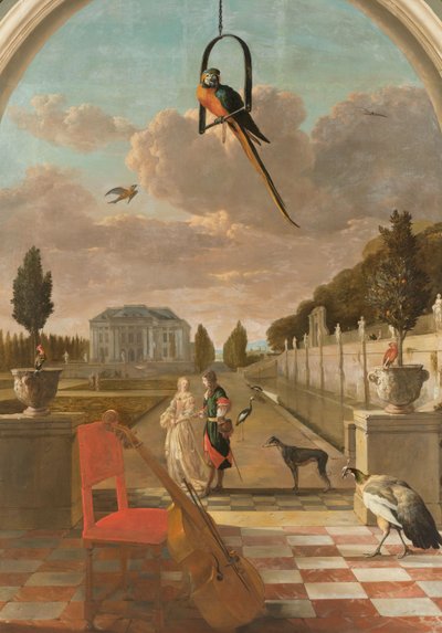 Park mit Landhaus von Jan Weenix