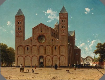Die Mariakirche in Utrecht von Jan Weissenbruch