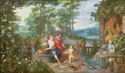 Flora und Nymphen in einem Garten von Jan and Balen, Hendrik van Brueghel