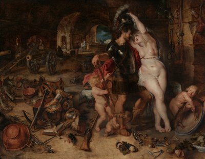 Die Rückkehr vom Krieg: Mars von Venus entwaffnet, ca. 1610-2 von Jan and Rubens, P.P. Brueghel