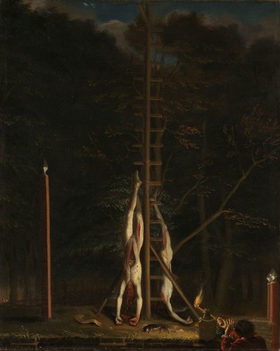 Die Leichen der Brüder de Witt von Jan de Baen (attributed to)