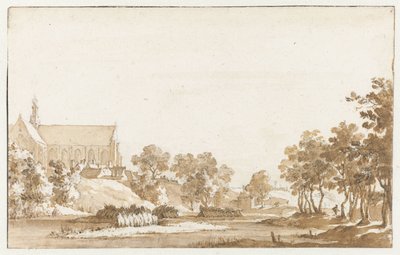 Ansicht der St. Laurenskerk in Alkmaar von Jan de Bisschop