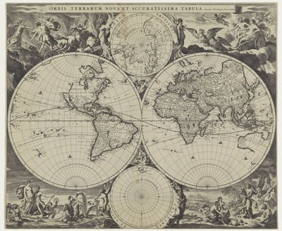 Weltkarte von Jan de Visscher