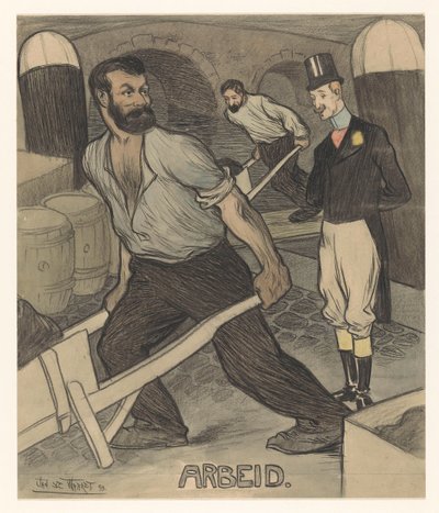 Arbeit von Jan de Waardt (signed by artist)