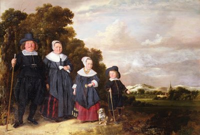 Gruppenporträt einer Familie von Jan or Johannes Hals