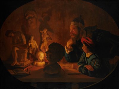Die Zeichenstunde von Jan ter Borch or Terborch