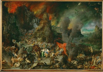 Aeneas und die Sibylle in der Unterwelt von Jan the Elder Brueghel
