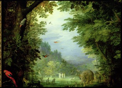 Erde oder das irdische Paradies (Detail) von Jan the Elder Brueghel