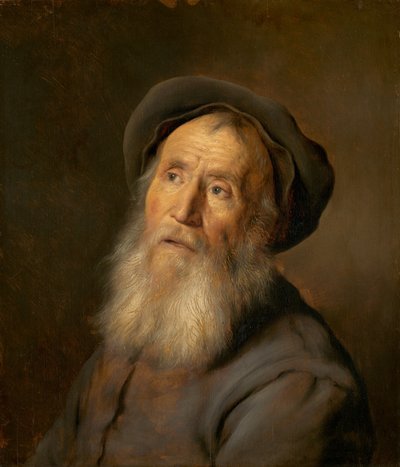 Bärtiger Mann mit Barett von Jan the Elder Lievens