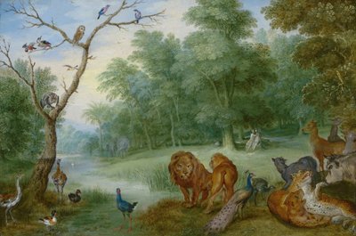 Paradies mit dem Sündenfall, ca. 1630 von Jan Brueghel the Younger