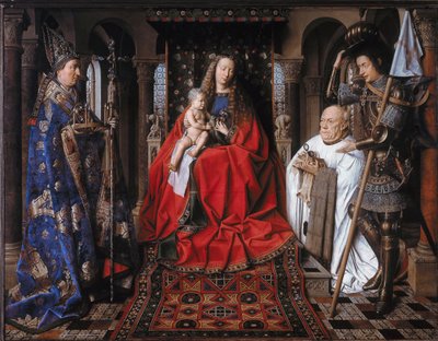 Jungfrau und Kind mit Kanonikus van der Paele von Jan van Eyck