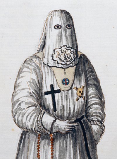 Bruderschaft der Fürbitte Christi, gegründet am 1. Februar 1500 von den Regularkanonikern des Heiligen Erlösers in Venedig, Band II, f 66, von Giovanni di Grevembroch von Jan van Grevenbroeck