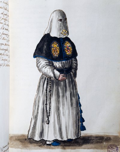Bruderschaft der Fürbitte Unserer Lieben Frau der Gesundheit, gegründet 1662 in der Pfarrkirche St. Vito und Modesto in Venedig, Band II, f 81, von Giovanni di Grevembroch von Jan van Grevenbroeck