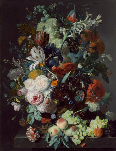 Stillleben mit Blumen und Früchten, ca. 1715 von Jan van Huysum