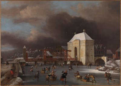 Ansicht des Heiligewegspoort in Amsterdam, um 1660-80 von Jan van III Kessel