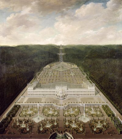 Blick vom Schloss zum Oktogon, nach 1716 von Jan van Nickelen