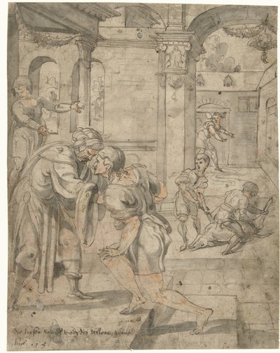 Rückkehr des verlorenen Sohnes von Jan van Scorel (circle of)