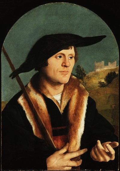 Ein Pilger, ca. 1530-40 von Jan van Scorel