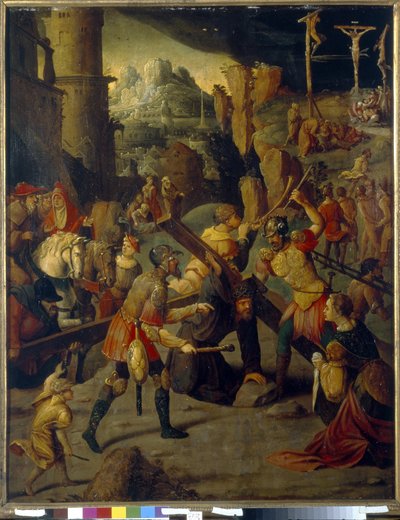 Episode der Passion Christi: Kalvarienberg von Jan van Scorel