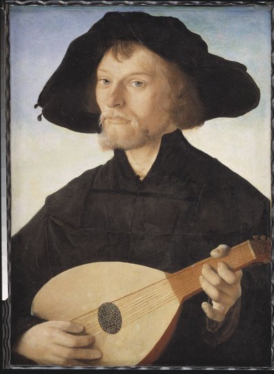 Porträt eines Lautenspielers von Jan van Scorel