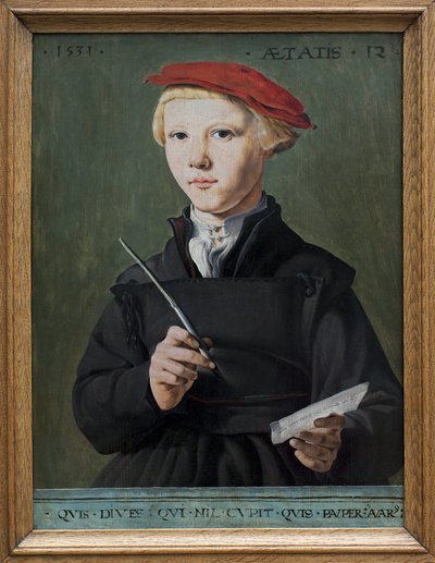 Porträt eines jungen Schuljungen von Jan van Scorel