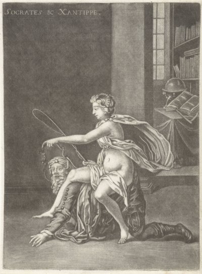 Sokrates von seiner Frau verspottet
Sokrates & Xanthippe (Titel auf dem Objekt) von Jan van Somer