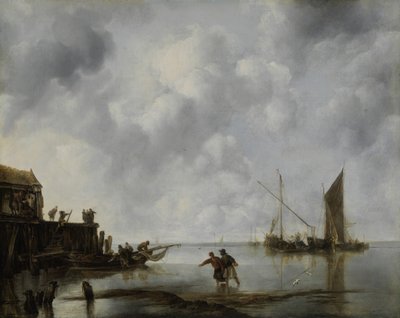 Fischerboote in ruhigem Wasser, 1651 von Jan van de Cappelle