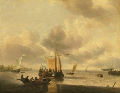 Die Mündung eines Ästuars (der Brill?) von Jan van de Cappelle