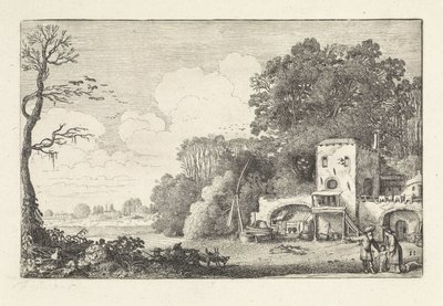 Landschaft mit der Vertreibung von Hagar und Ismael von Jan van de Velde (II)