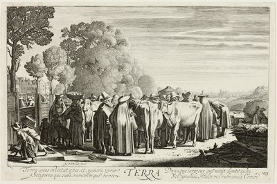 Erde, Platte eins aus Die vier Elemente von Jan van de Velde II
