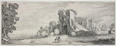 Einige angenehme Landschaften und Ruinen antiker Denkmäler: Brederode Schloss von Jan van de Velde II