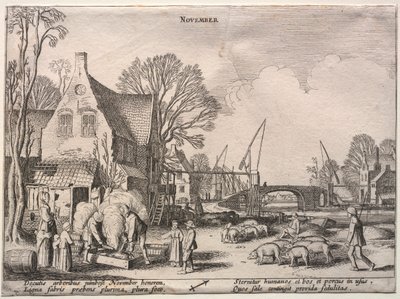Die zwölf Monate: November von Jan van de Velde II