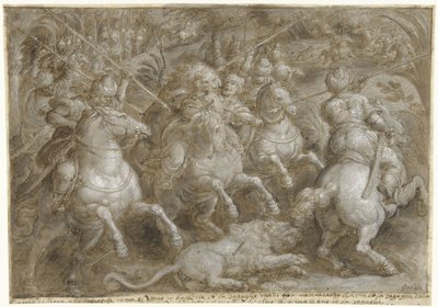 Jagd auf persische Löwen (Jagdpartien, Bd. 2) von Jan van der Straet