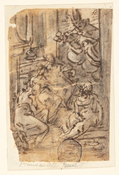 Studie für eine Komposition von Jan van der Straet, called Stradanus