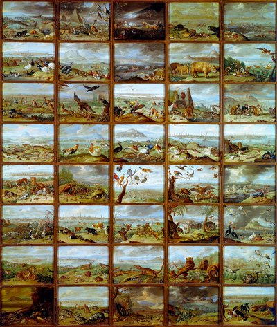 Tafel mit verschiedenen Tierarten von Jan van the Elder Kessel
