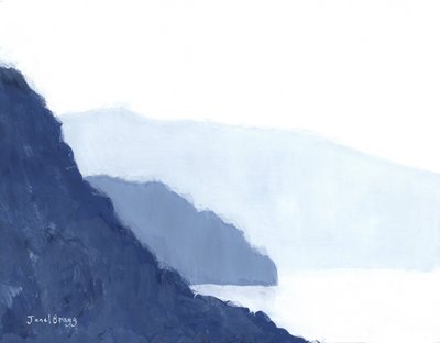 Cap Sante mit Hat Island und Vorgebirge, ca. 2021 von Janel Bragg