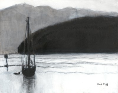 Segelboot im Hafen von Anacortes, ca. 2021 von Janel Bragg