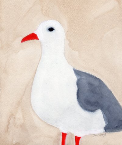 Möwe aus Anacortes II, ca. 2018 von Janel Bragg