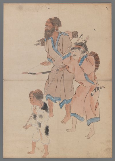 Ainu-Jäger von Japanese School