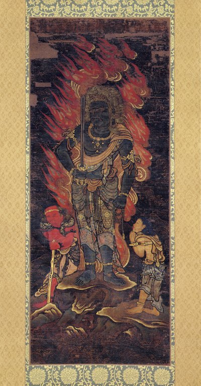 Fudo Myoo und zwei Begleiter von Japanese School