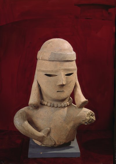 Haniwa-Figur, 250-550 (roter Ton) von Japanese School