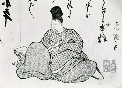 Held eines Monogatari von Ariwara no Narimira (825-880), 17.-19. Jahrhundert von Japanese School
