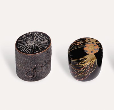 Nakatsugi-Teedose und Natsume-Teedose, Edo-Periode von Japanese School