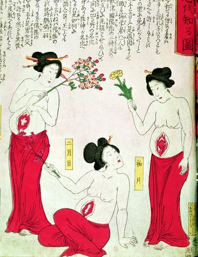 Schwangere Frauen, 1881 von Japanese School