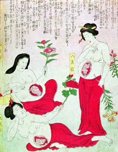Schwangere Frauen, 1881 von Japanese School