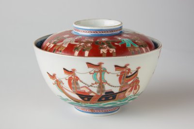 Reisschale und Deckel, möglicherweise 19. Jahrhundert von Japanese School