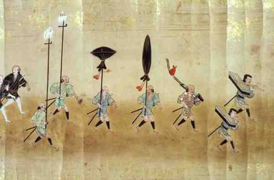 Sechste koreanische Gesandtschaft nach Japan zur Zeit der Nachfolge von Tokugawa Ietsuna im Jahr 1651, möglicherweise von Kano Masunobu (1625-94) 1655-57 von Japanese School