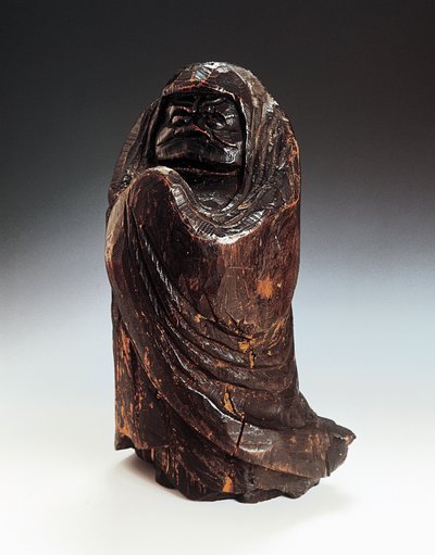 Statuette, die Daruma (Bodhidharma, Gründer und erster Patriarch des Zen) darstellt von Japanese School