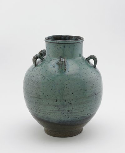 Teeblatt-Aufbewahrungskrug mit fünf Schlaufenhenkeln, Saga oder Nagasaki Präfektur, Edo-Periode von Japanese School